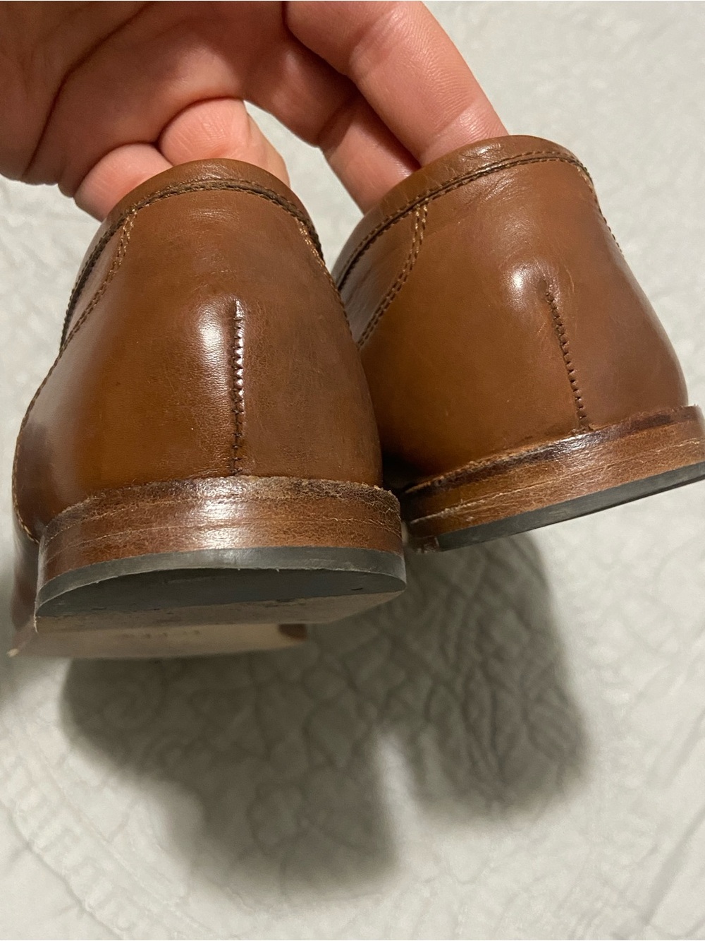 J. Crew Women's Tan Leather Penny Loafers - Picture 7 of 9